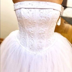 Tulle Wedding Dress with Beaded Satin Bodice